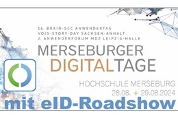 Vorschaufoto zu dem Artikel: In diesem Jahr erstmalig an den Merseburger Digitaltagen für alle: eID-Roadshow -
das Online-Ausweisen (eID) mit eigenem Perso und Smartphone selbst erleben.
